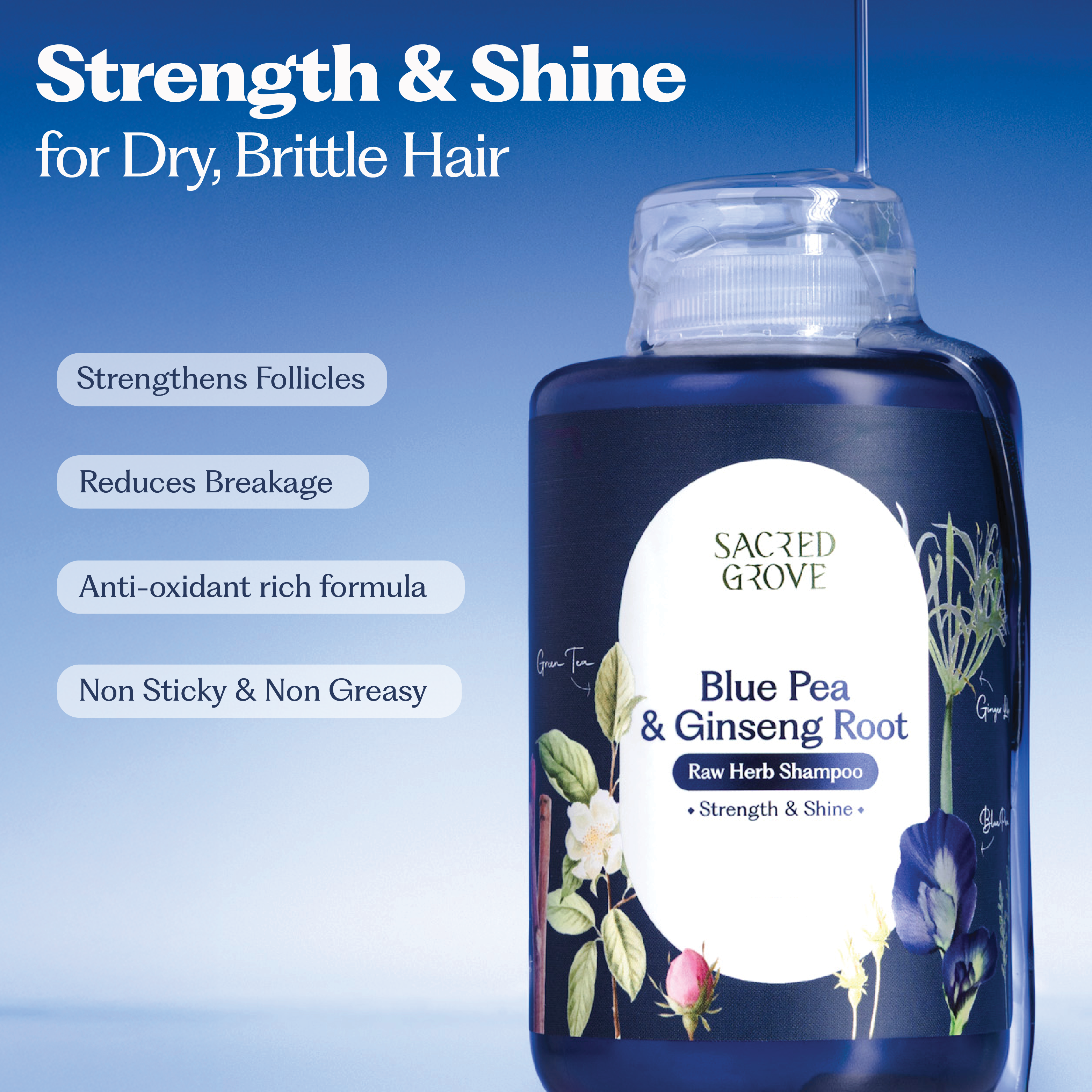 Blue Pea Strengthening Shampoo