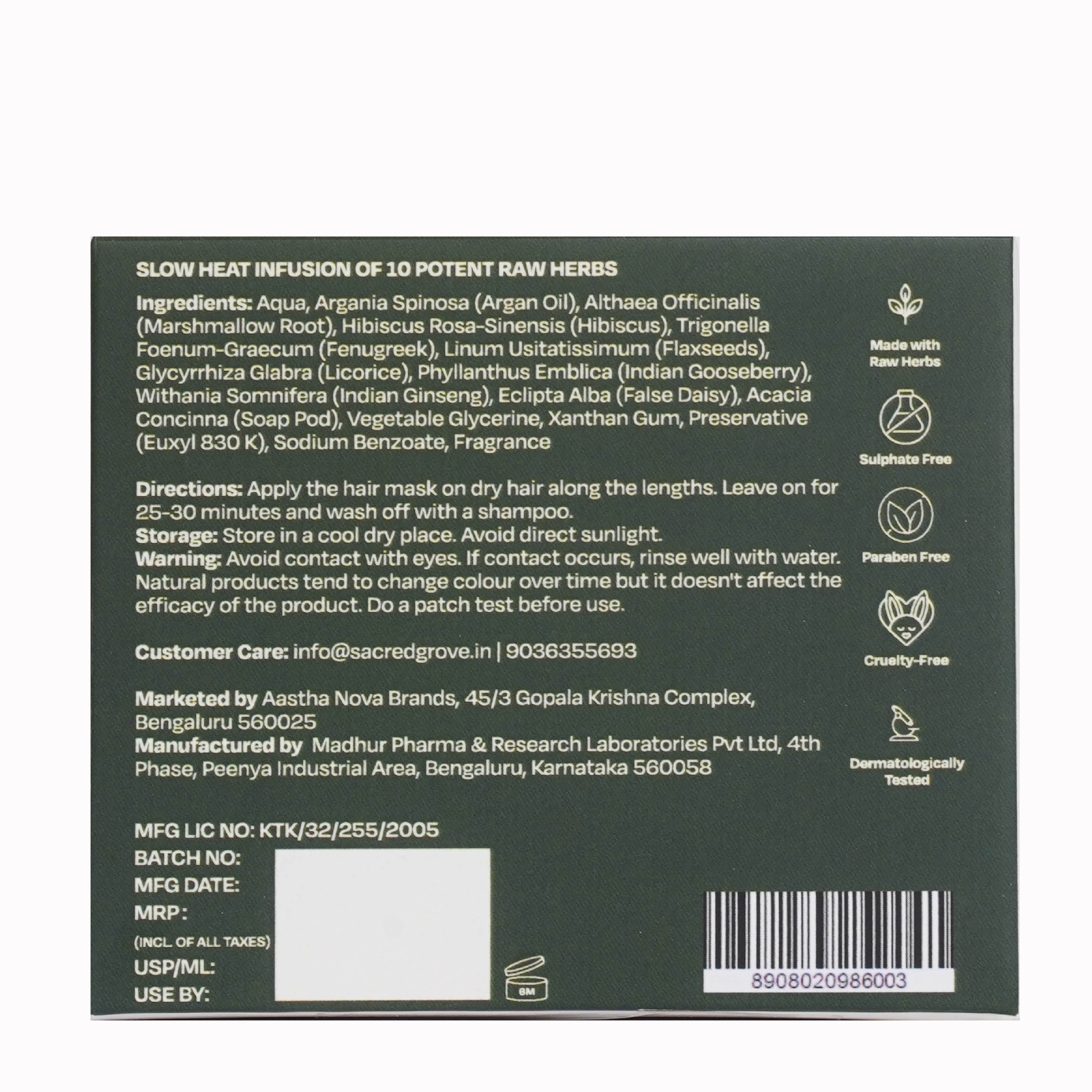 Marshmallow Root Condition & Repair Hair Mask