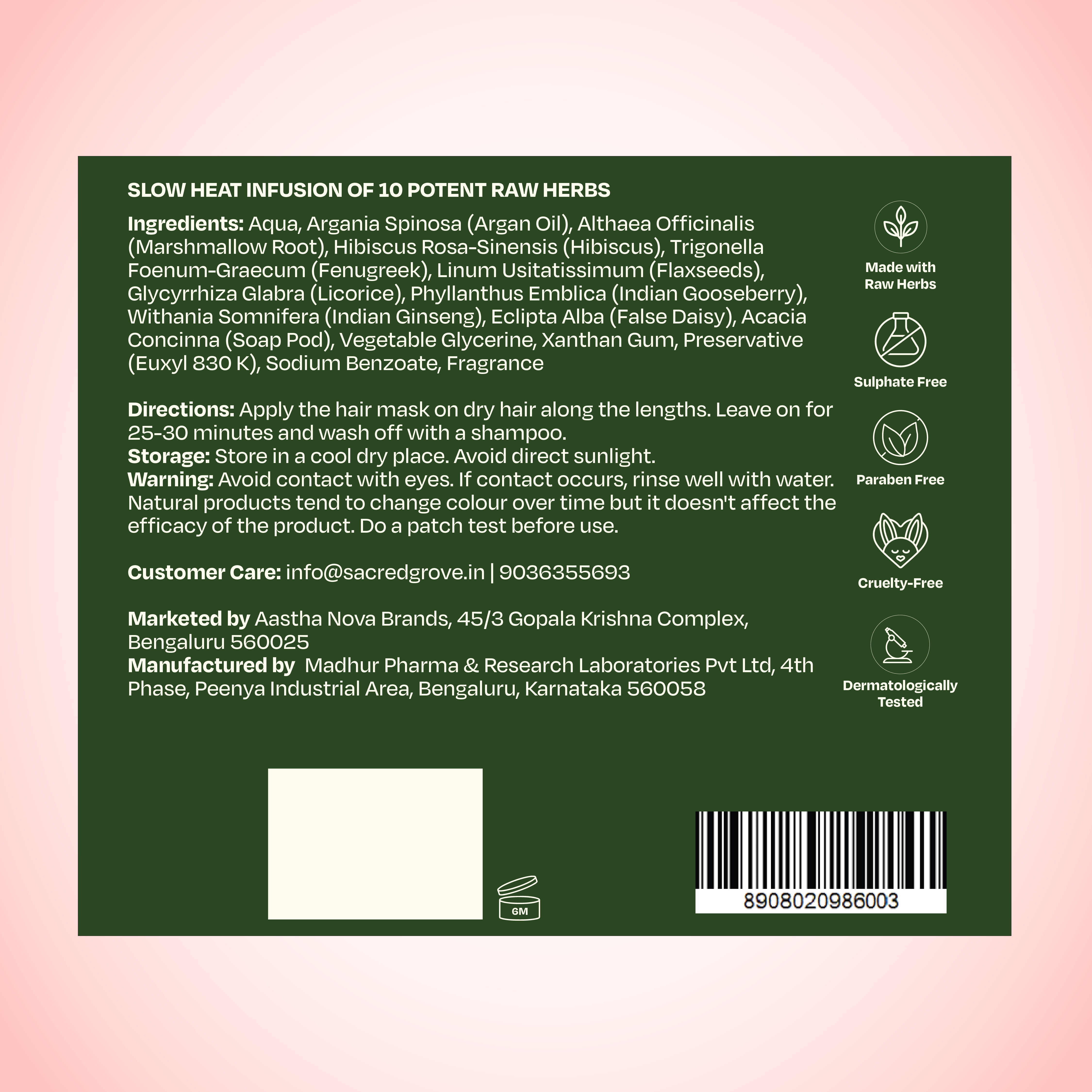 Marshmallow Root Condition & Repair Hair Mask