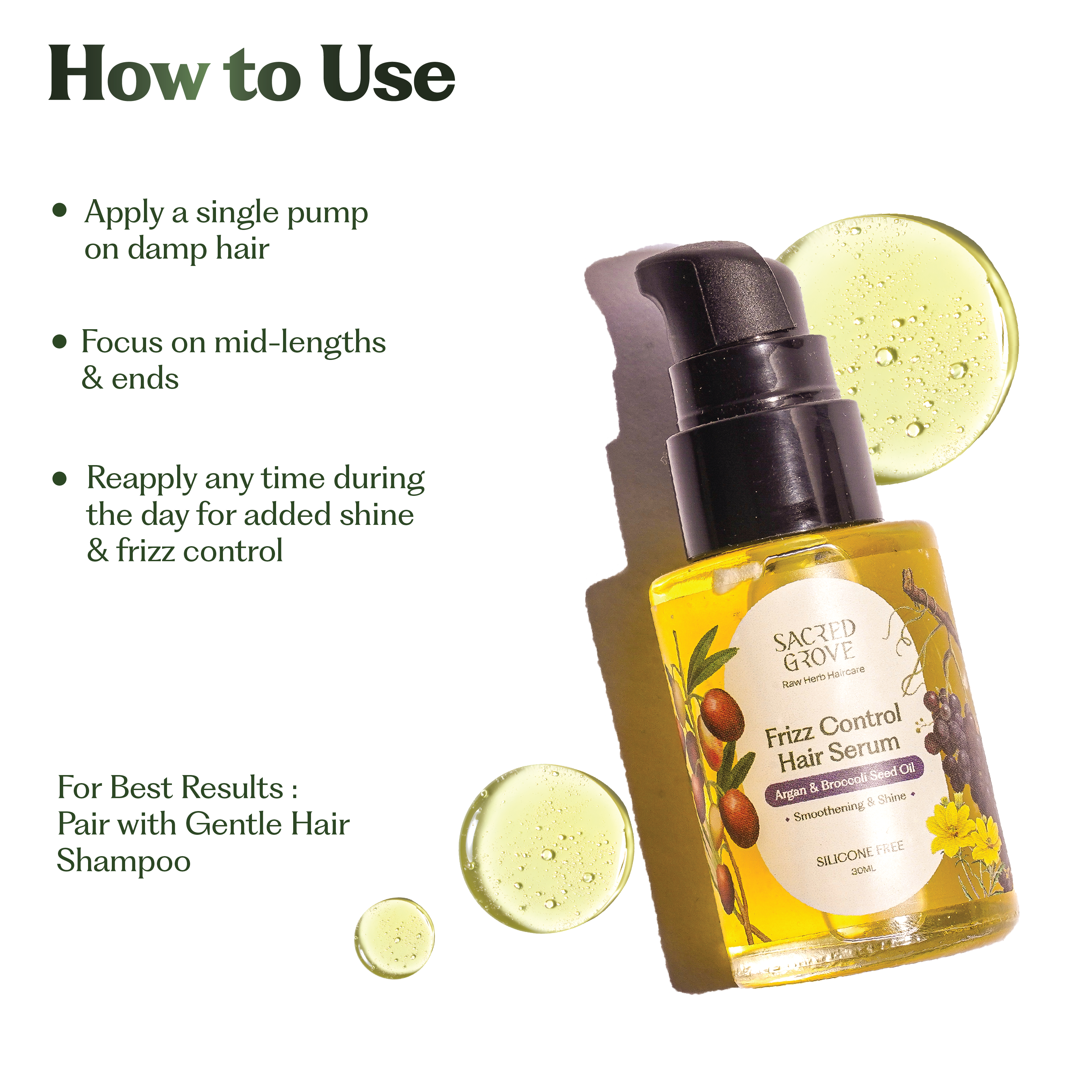 Argan & Broccoli Seed Frizz Control Serum B1G1
