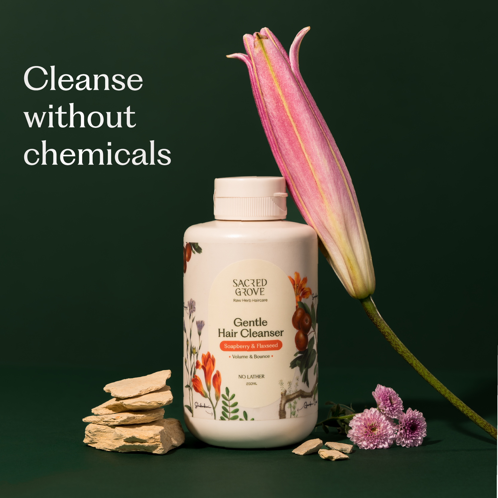 100% Raw Herb Gentle Hair Cleanser (Non-Lather)