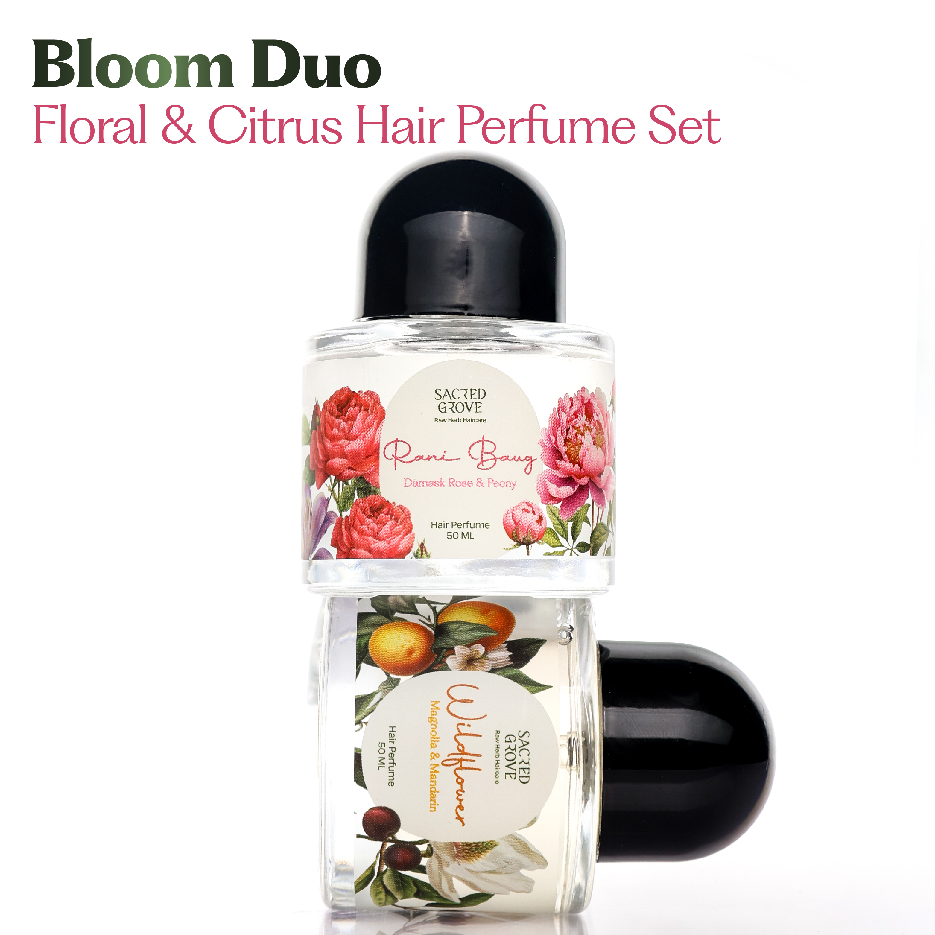 Bloom Duo: Rani Baug & Wildflower Hair Perfume Set