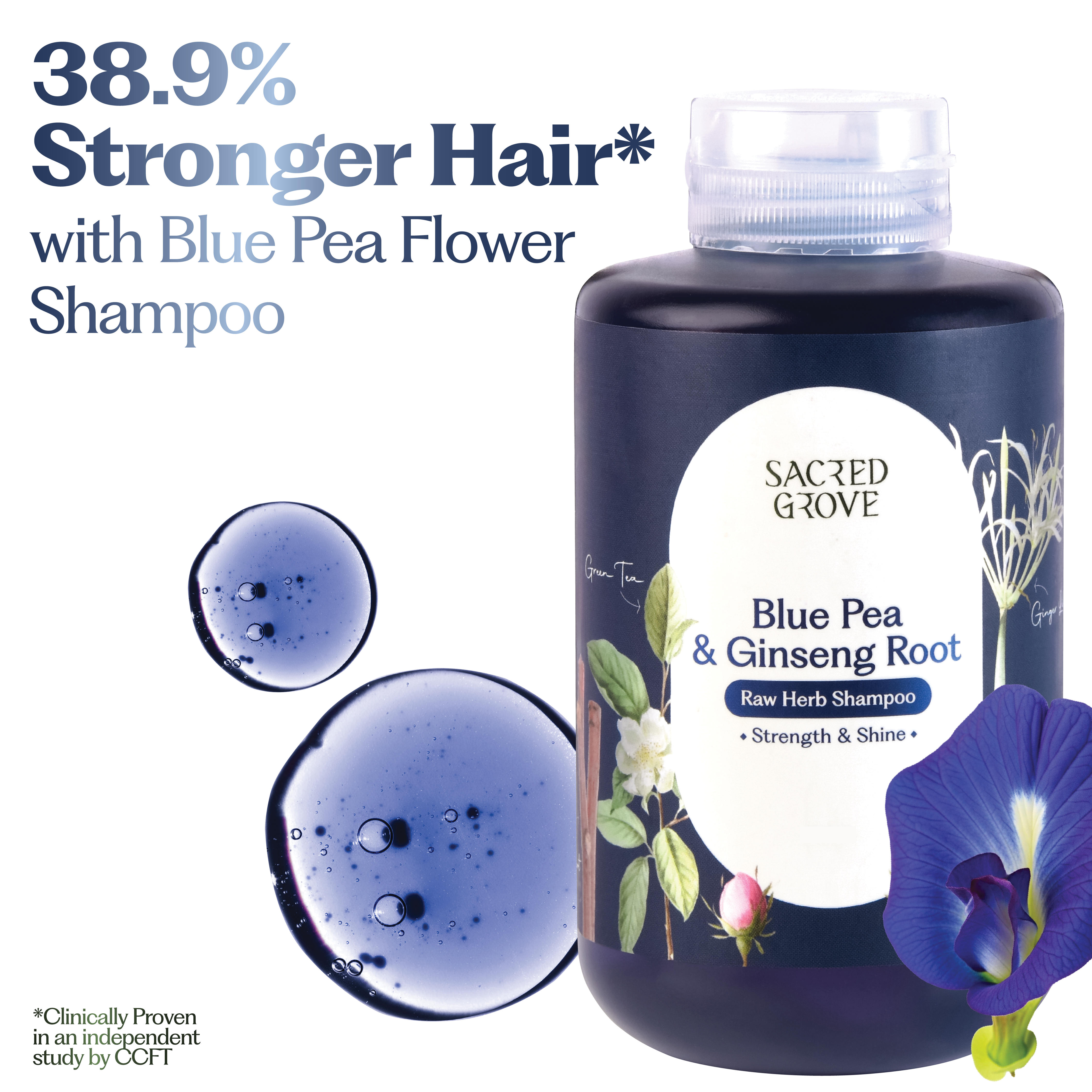 Blue Pea Strengthening Shampoo