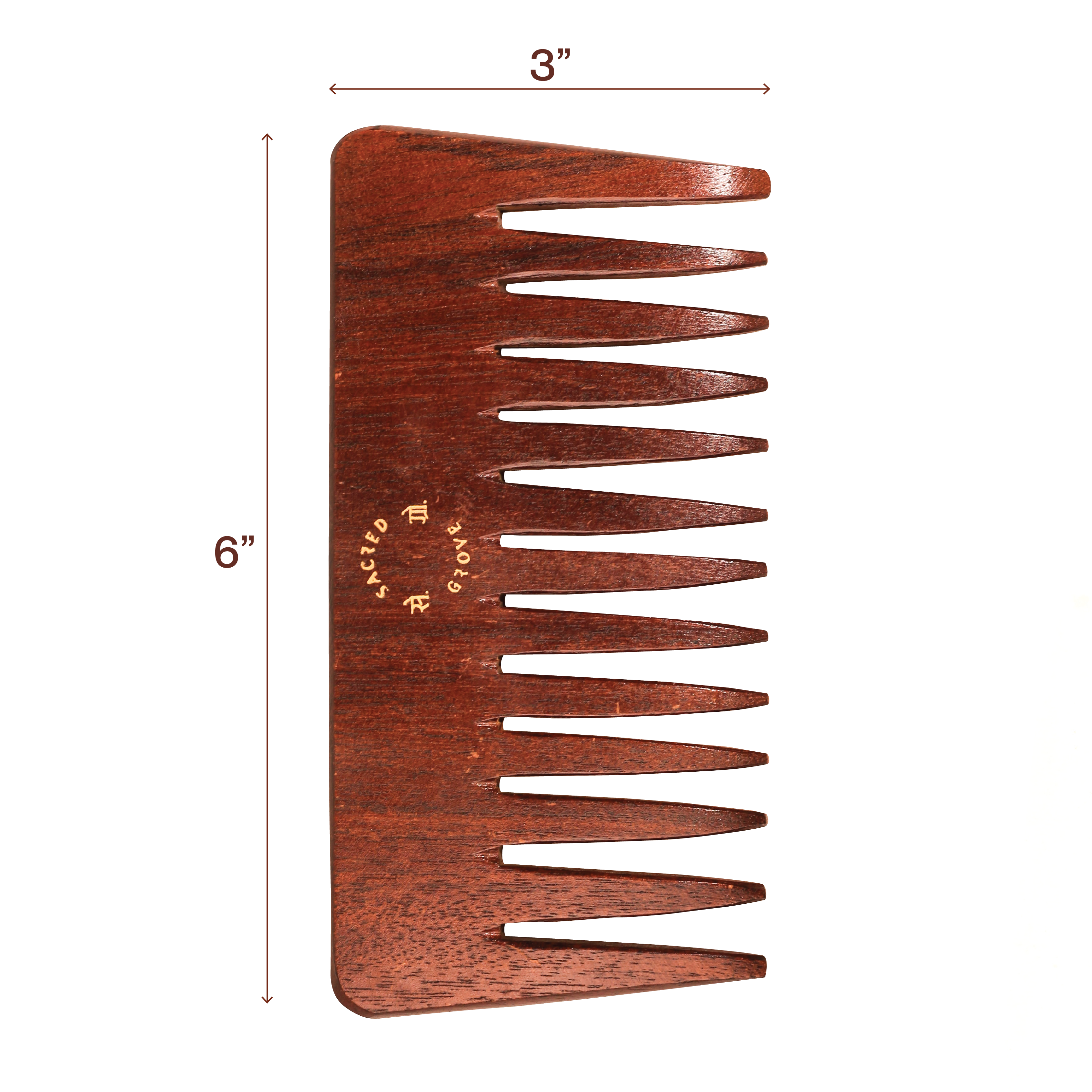 Wide Tooth & Detangling Teak Wood Comb