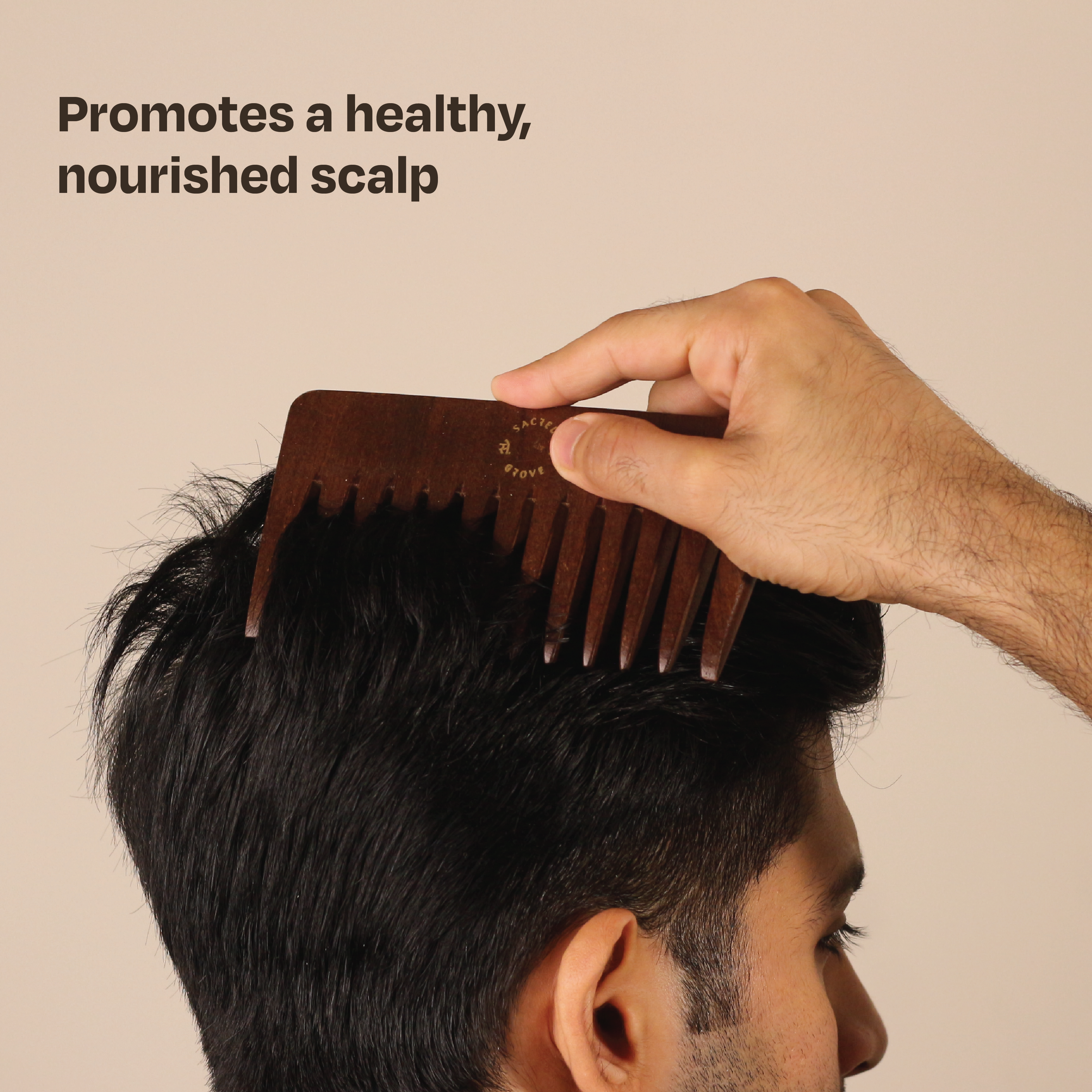 Wide Tooth & Detangling Teak Wood Comb