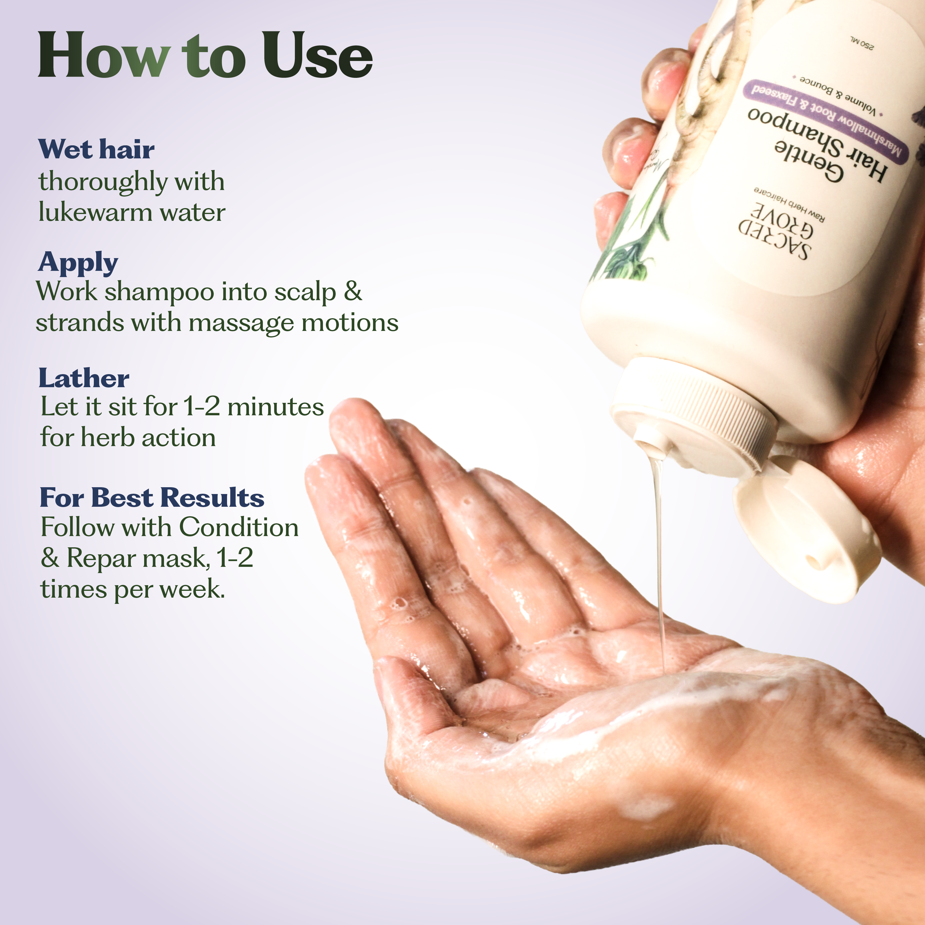 Gentle Hair Shampoo (Soft Lather)