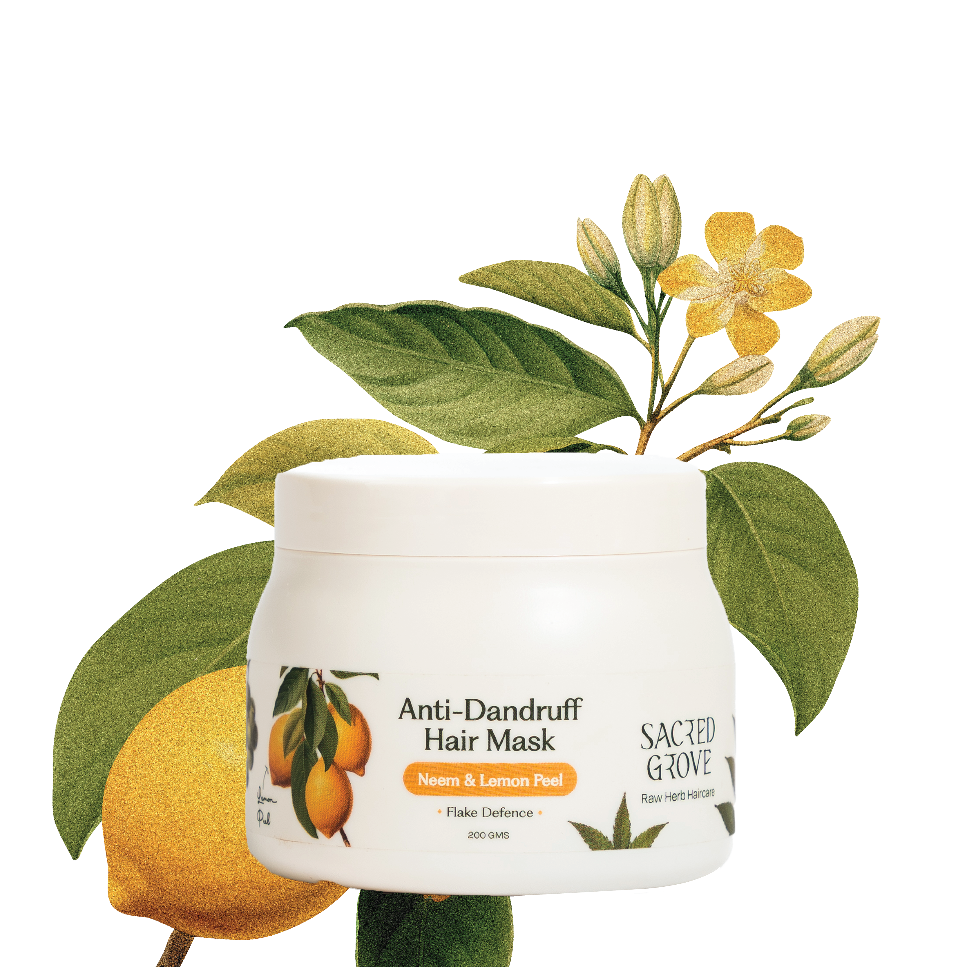 Neem Leaves & Lemon Peel Anti-Dandruff Hair Mask