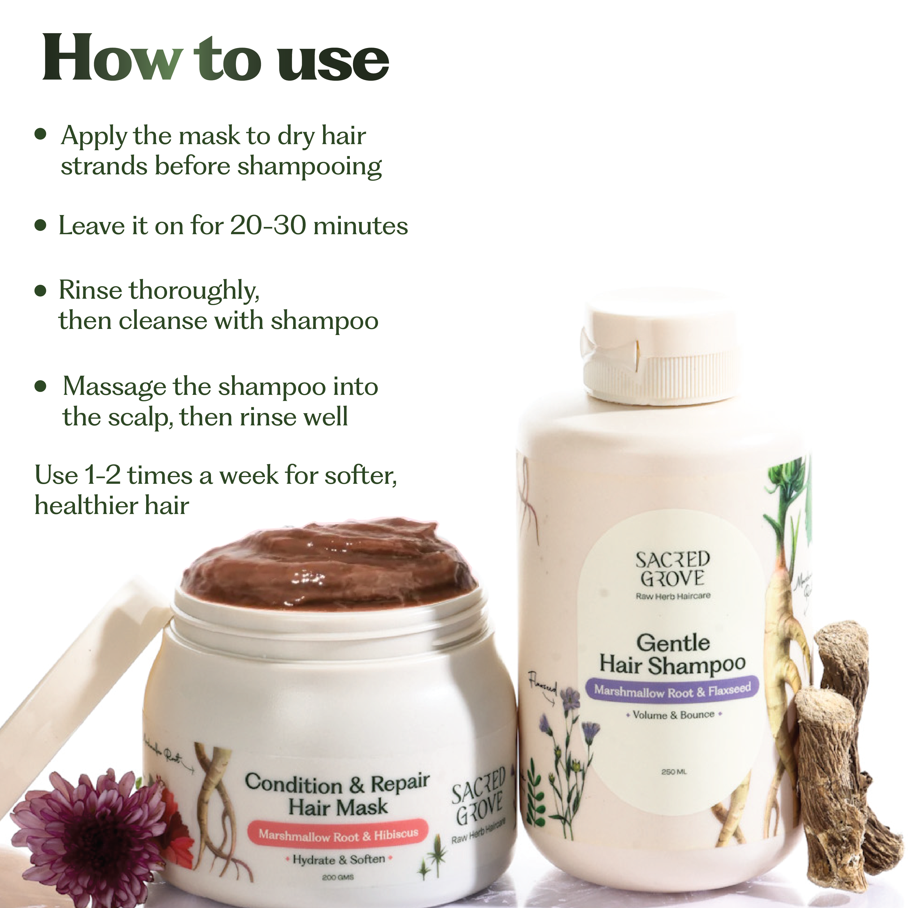 Marshmallow Root Deep Conditioning Combo
