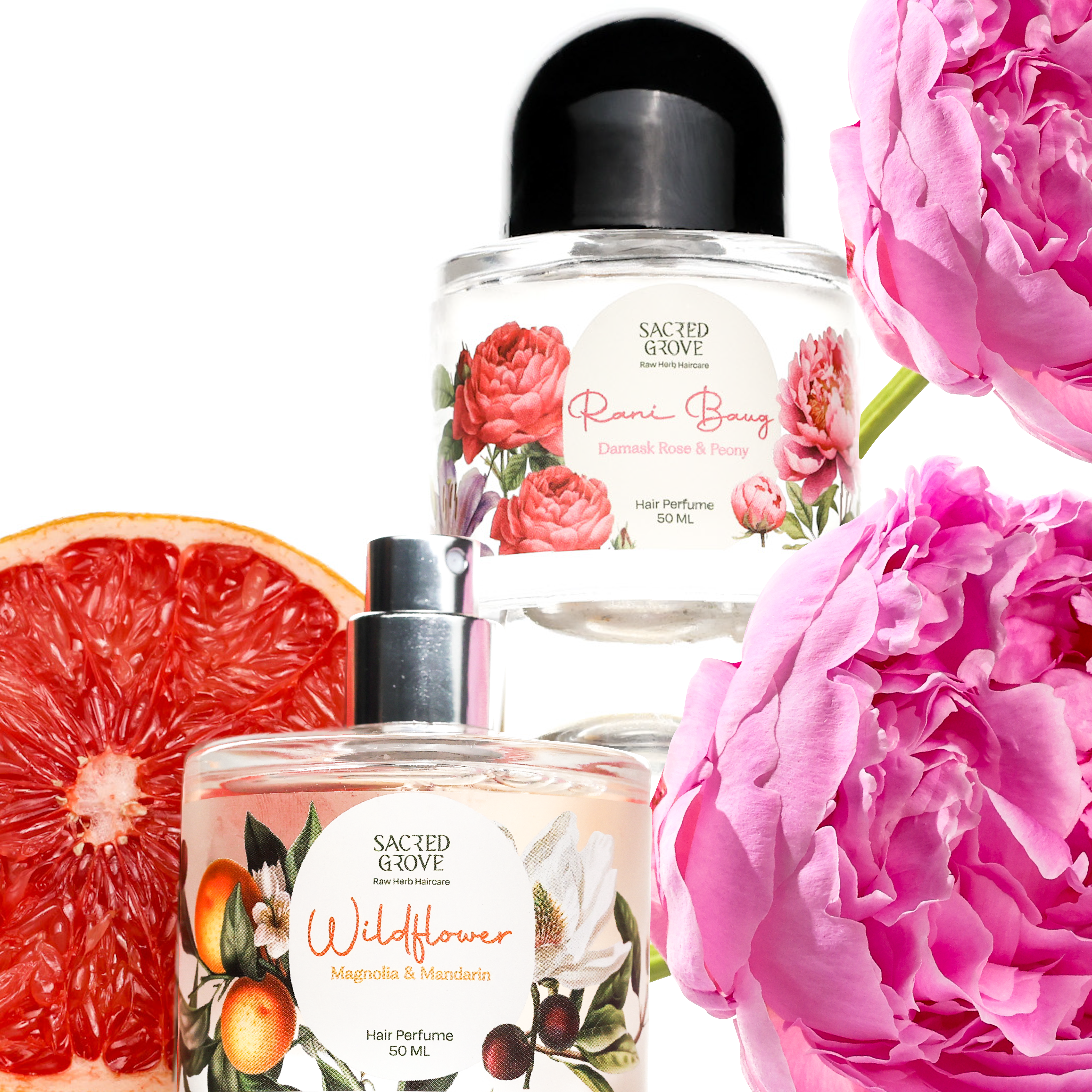 The Bloom Duo – Rani Baug & Wildflower Hair Perfume Combo