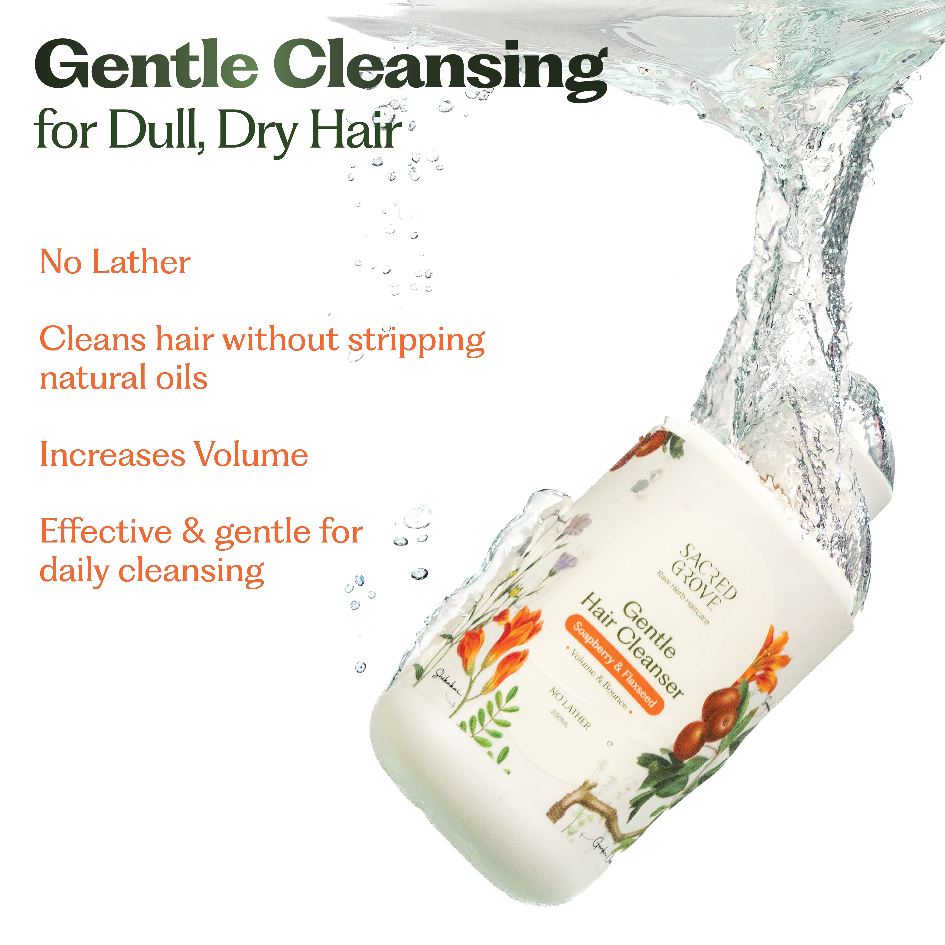 Gentle Hair Cleanser (Non-Lather)