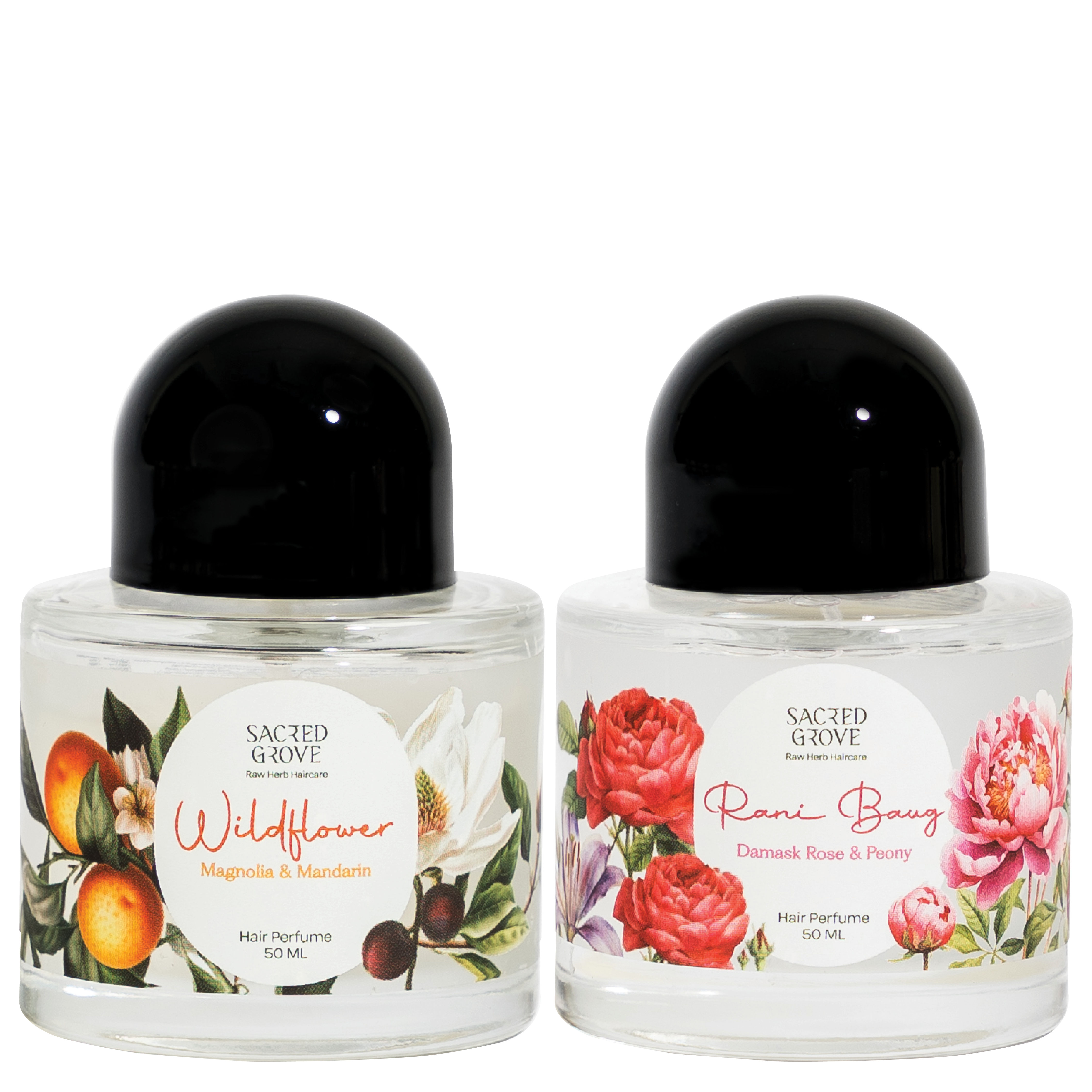 The Bloom Duo – Rani Baug & Wildflower Hair Perfume Combo